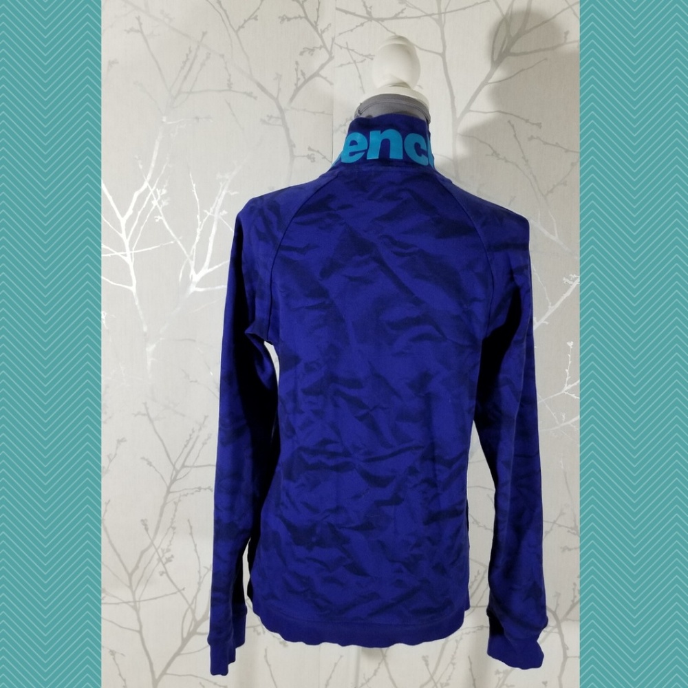 Bench Purple Printed Full Zip Sweatshirt Spellout - Picture 4 of 5